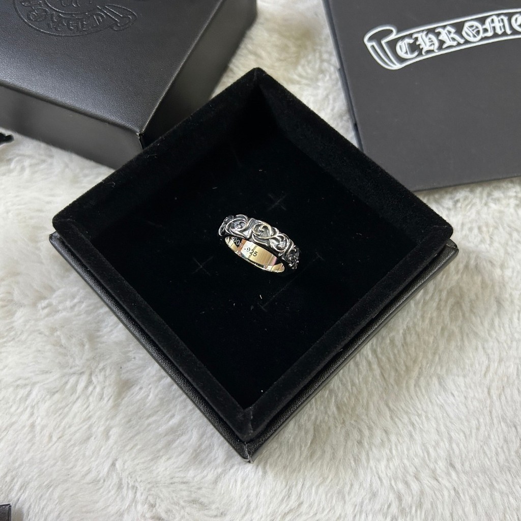 Chrome Hearts 925Silver Ring Eternal Vine Ring Unisex Vintage Distressed Ring