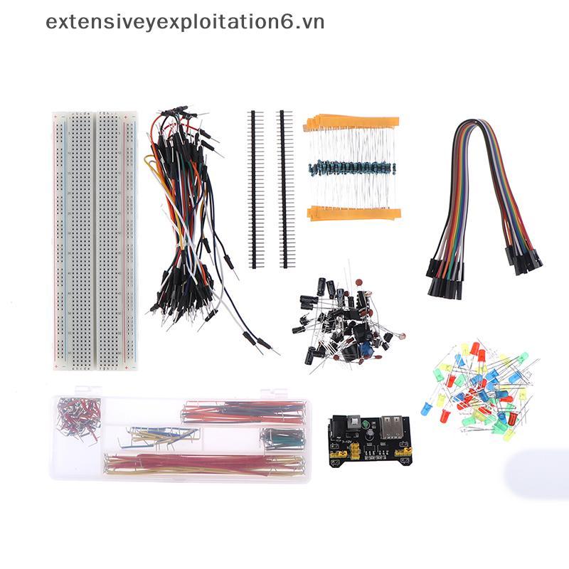 # expen # Bộ cơ bản Electronicsponent với 830 điểm điện trở cáp Breadboard.