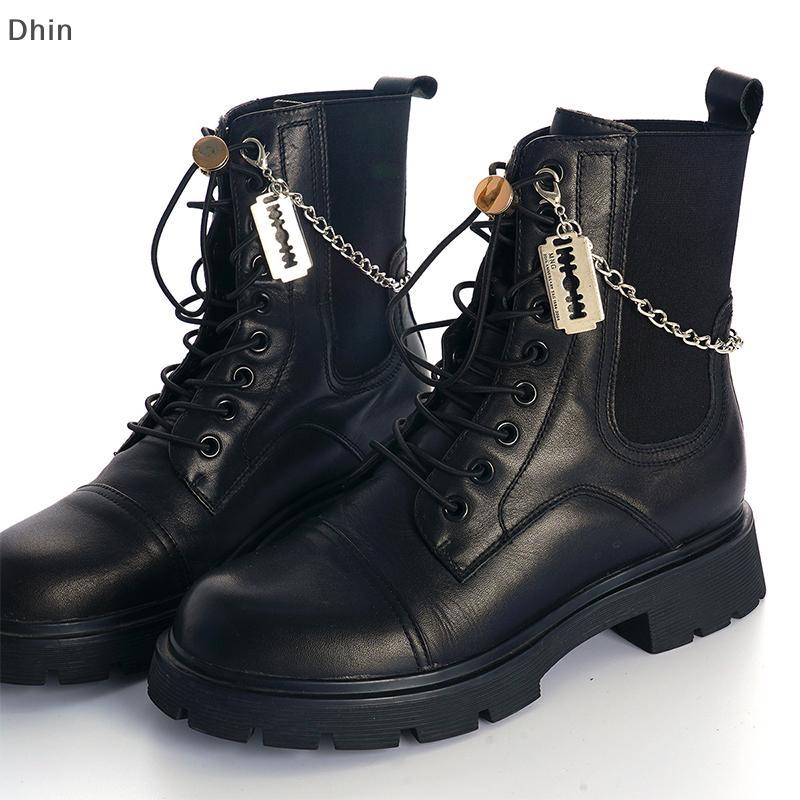 [Dhin] Gothic Punk Boot Shoe Decor Chain Easy-Release Bule Cơ chế Phụ kiện giày DIY