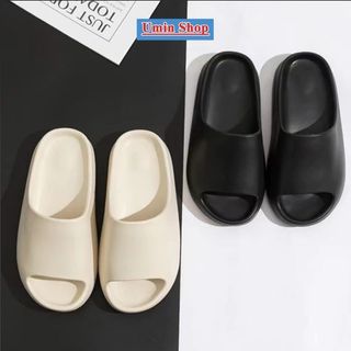( ĐẾ DÀY ) Dép Slide Bản Vân Nhám Cao Cấp, Dép quai ngang đế bánh mì hở mũi gợn sóng thời trang cho nam và nữ