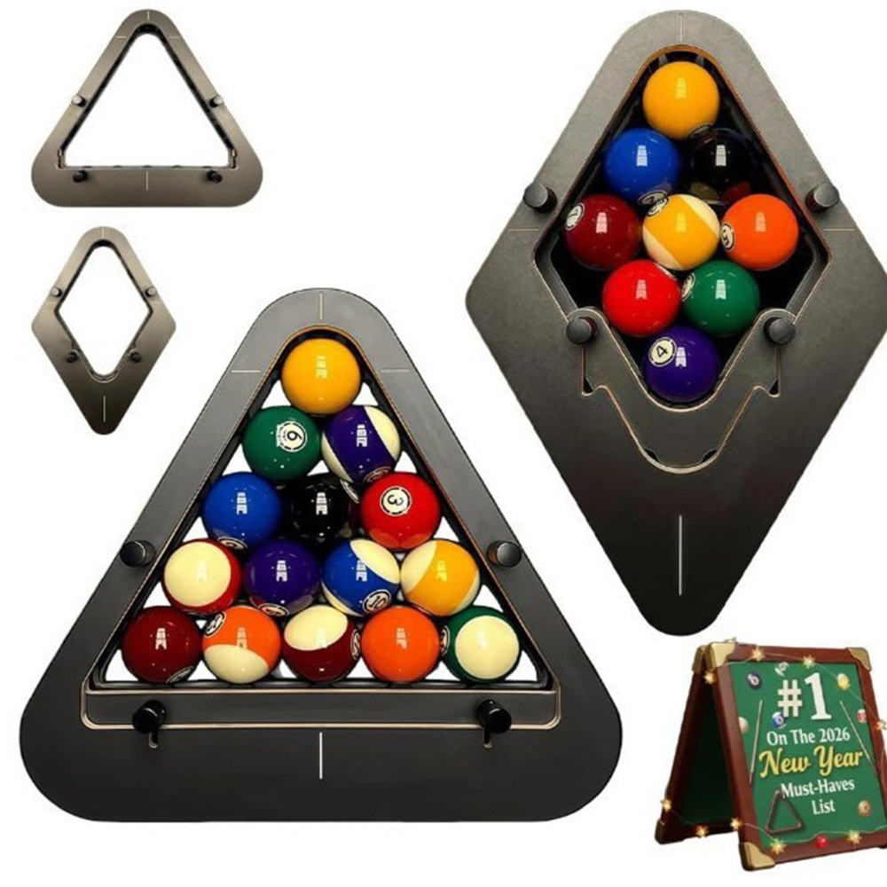 Plastic Billiard Triangle Racks Black Pool Ball Racks Accessories