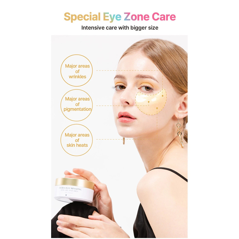 K-SECRET Vitamin C Under-Eye Patches Extra Illuminating Eye Gel Patches 60pcs