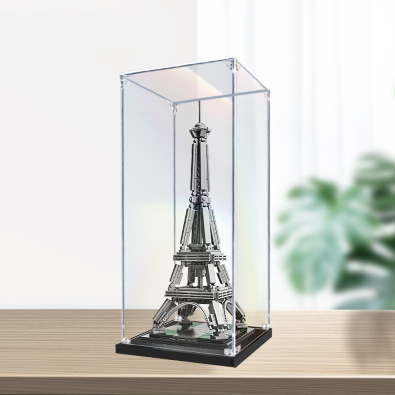 [Hộp trưng bày acrylic] Hộp trưng bày acrylic Vỏ kính trong suốt Thích hợp cho LEGO LEGO Tháp Eiffel
