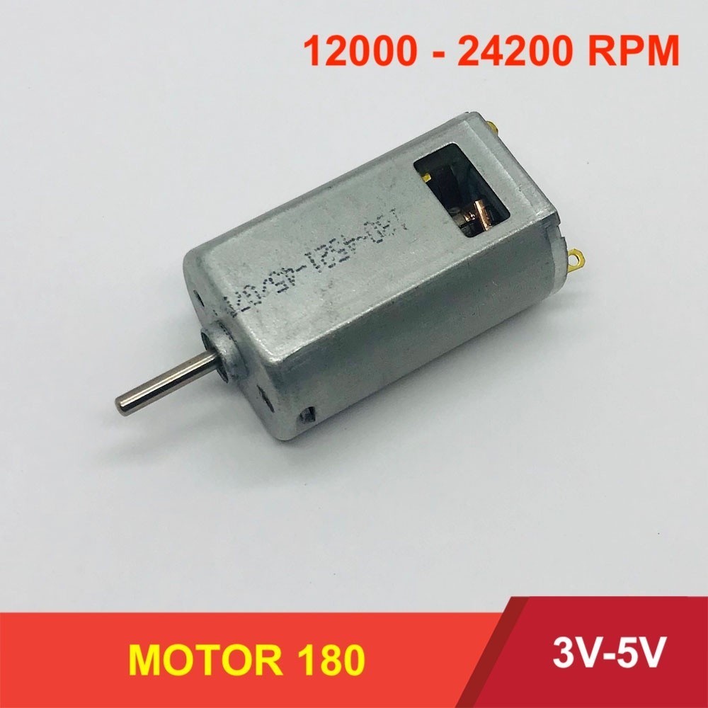 [HCM]Motor 180 tốc độ cực cao mã 180PH-3532 3.7V - 4.5V - 6V tốc độ 37000 RPM từ tính mạnh chất lượn
