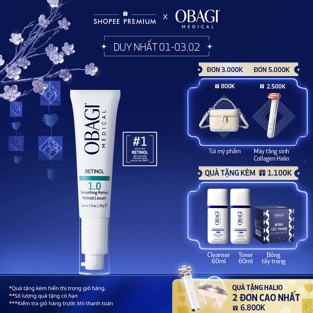 [VOUCHER SVIP 20%] Kem Chống Lão Hóa & Tái Tạo Da Obagi Retinol 1.0 28g