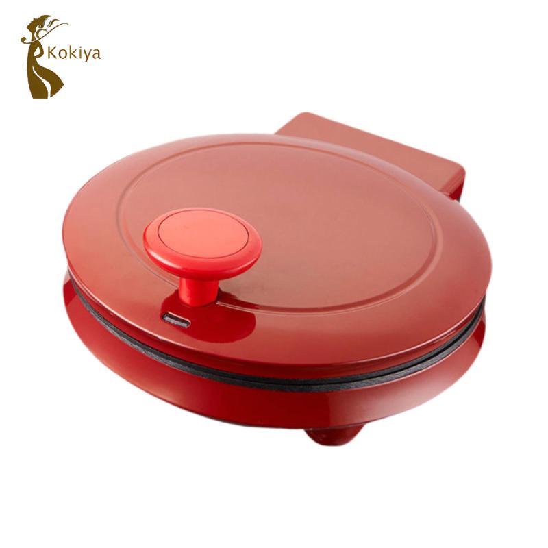 Máy làm bánh Pizza điện Nồi bánh quế chống dính bằng thép không gỉ Lò nướng mặt bàn trong nhà để nướng bánh nhà bếp tại nhà