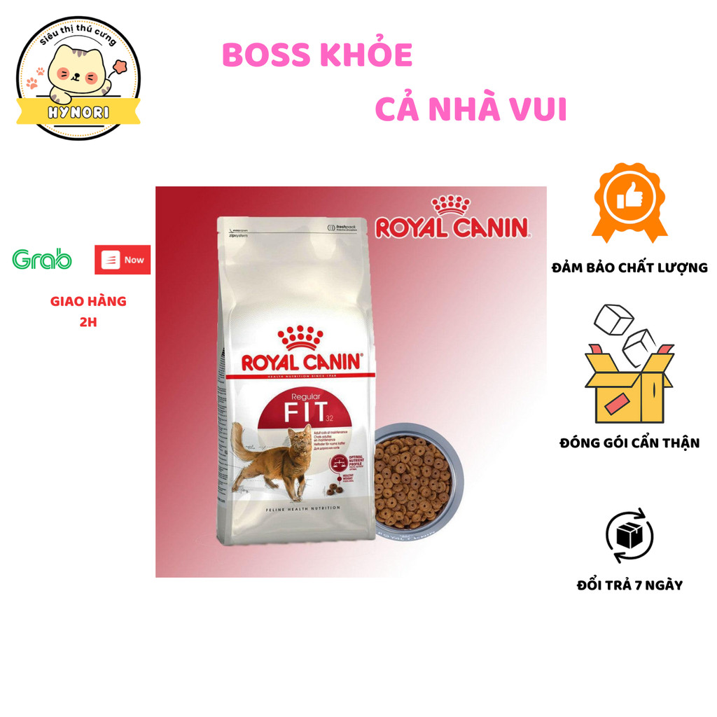 ROYAL CANIN FIT 32 hạt thức ăn khô cân bằng dinh dưỡng dành cho mèo trưởng thành gói 2kg hoặc 4kg