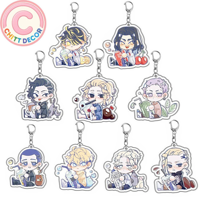Anime Figure Tokyo Revengers Acrylic Keychain Haitani Original Manjiro Baji Keisuke Draken