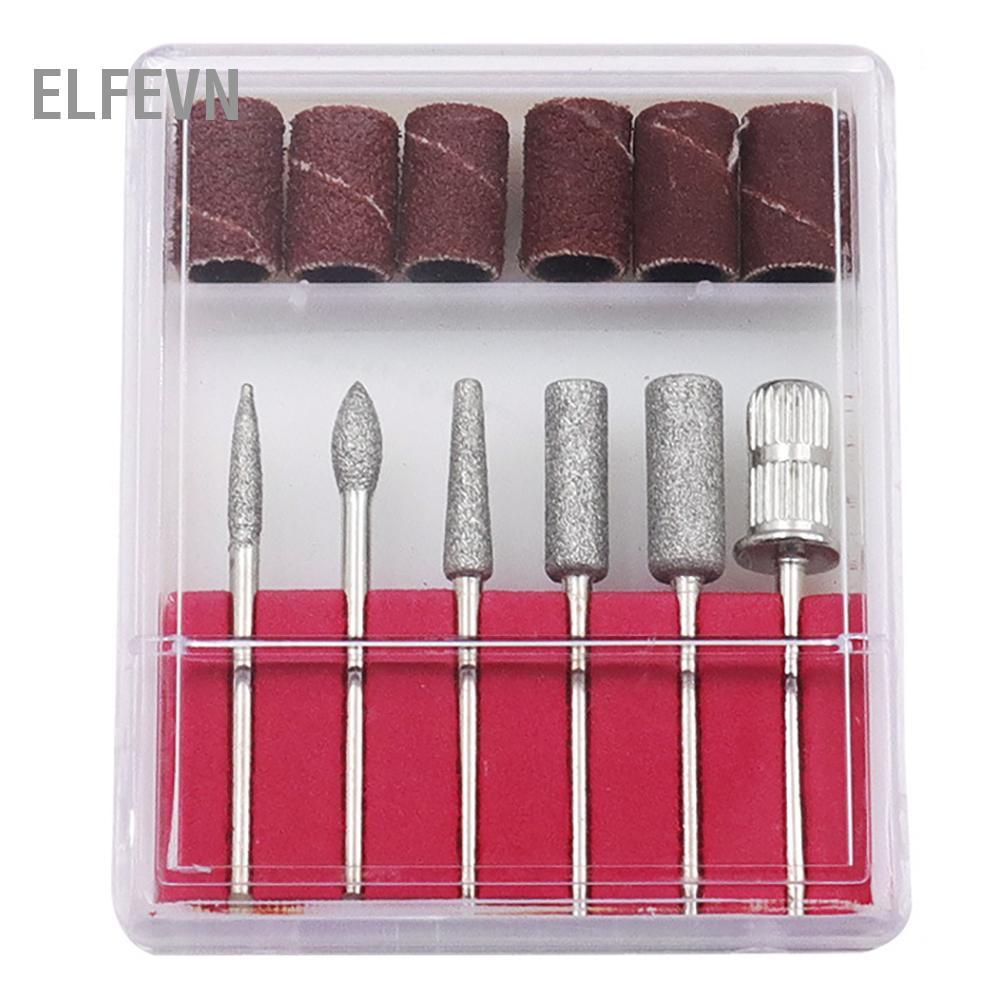 Elfevn [Ander Online] Bộ 12 nhẫn giấy nhám làm móng tay