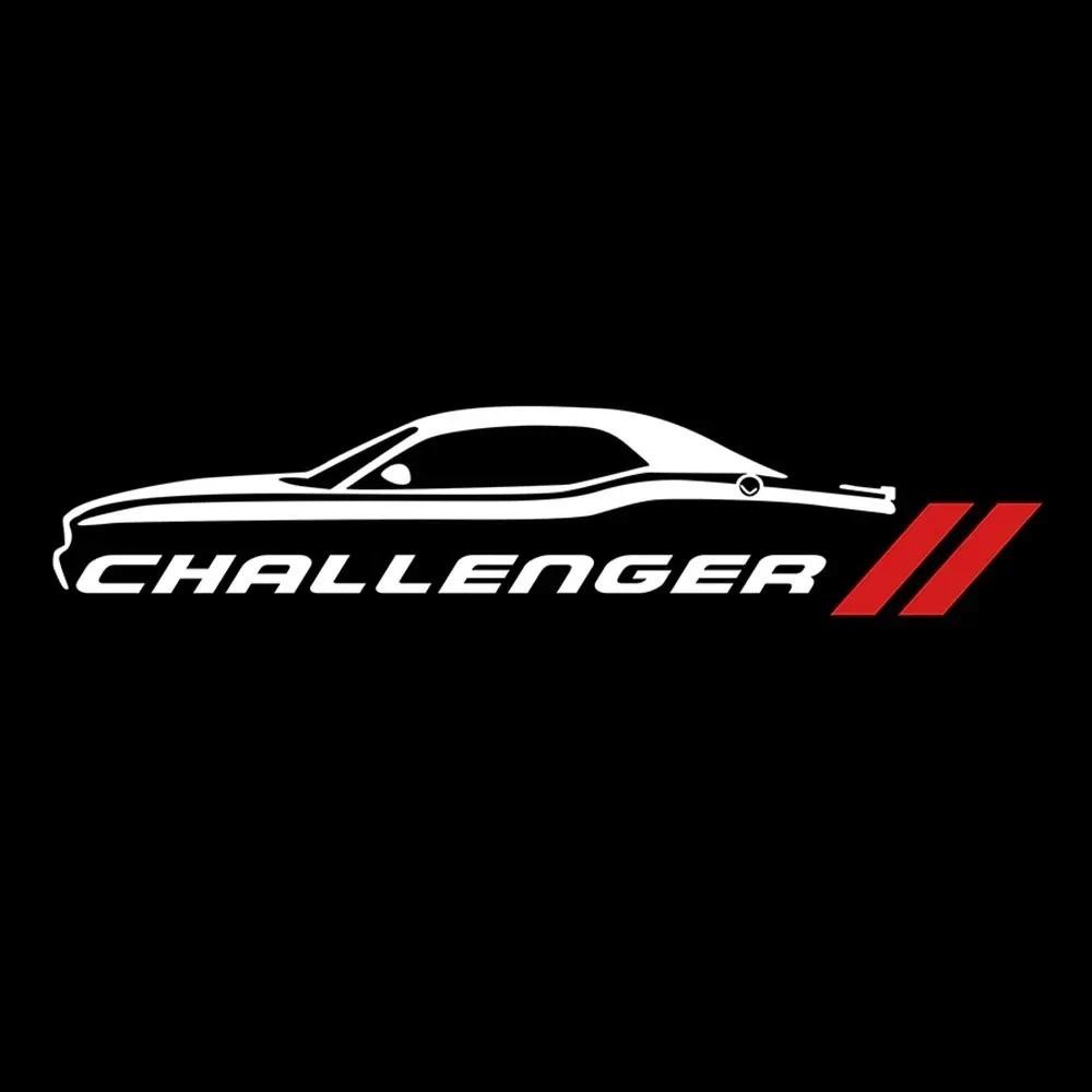2 Cửa Cho Dodge Challenger Logo Ánh Sáng Dodge Chào Mừng Đèn LED Lịch Sự Ánh Sáng Cho Dodge Challeng