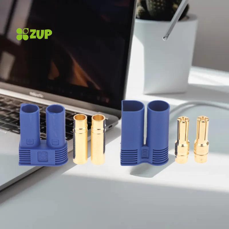 [ZUP] 5 / 10 Cái Nam Nữ Mạ Vàng Chuối Cắm EC5 Bộ Kết Nối Cho RC Circuit Nam Nữ Bullet Phần [Mới]