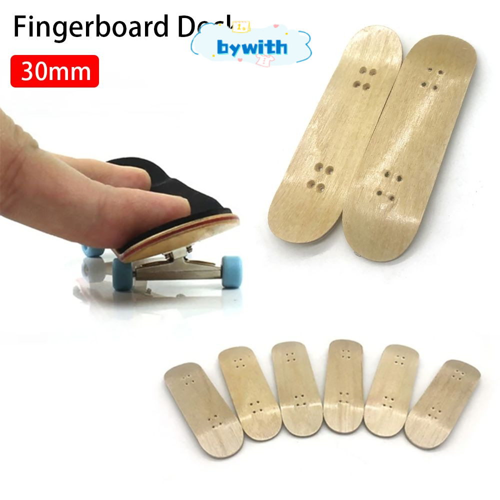 BYWITH 1 Chiếc Ngón Tay SkateBoard Phần, Mini 5 Lớp Fingerboard Deck, Gỗ Phong 30 Mm Fingerboard Phụ