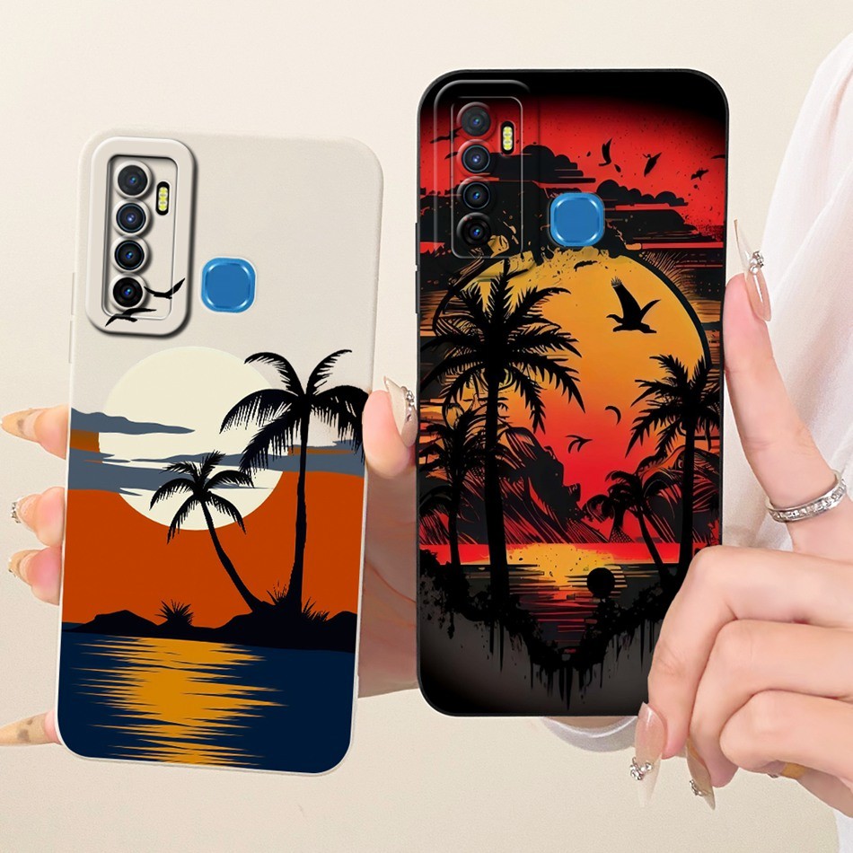 Dành Cho Infinix Hot 9 / Hot 9 Pro / Hot 9 Play Vỏ Bảo Vệ Ống Kính Hot9 9Pro 9Play Thời Trang Dusk T