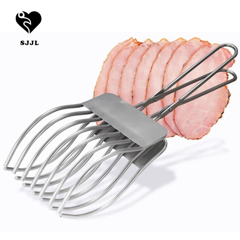 Máy cắt thịt bò nướng SJJL, Dụng cụ cắt lát bánh mì thịt đa chức năng dễ dàng, Dụng cụ hỗ trợ nhà bếp Dụng cụ cắt lát bằng thép không gỉ cầm tay bằng tay bằng thép không gỉ