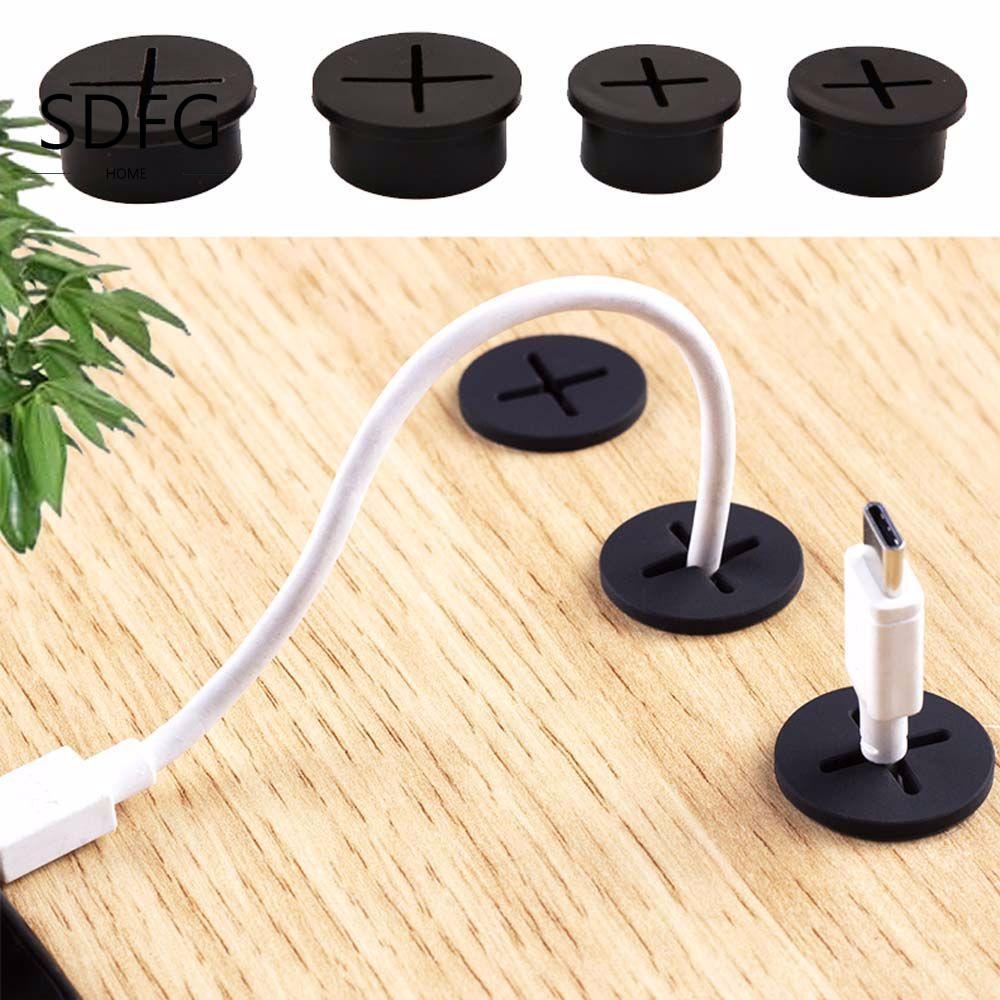 SDFG Dây Để Bàn SDFG Grommet Văn Phòng Tròn Cho USB PC Bàn Máy Tính Đồ Nội Thất Để Bàn Bàn Dây Sắp X