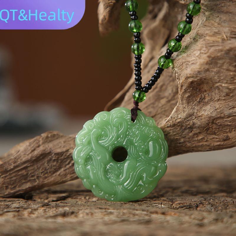 Mặt Dây Chuyền Rồng Kẽm Ngọc Thời Trang, Nhiều Màu sắc, Trang Sức Trung Hoa Phù Hợp Làm Quà Tặng