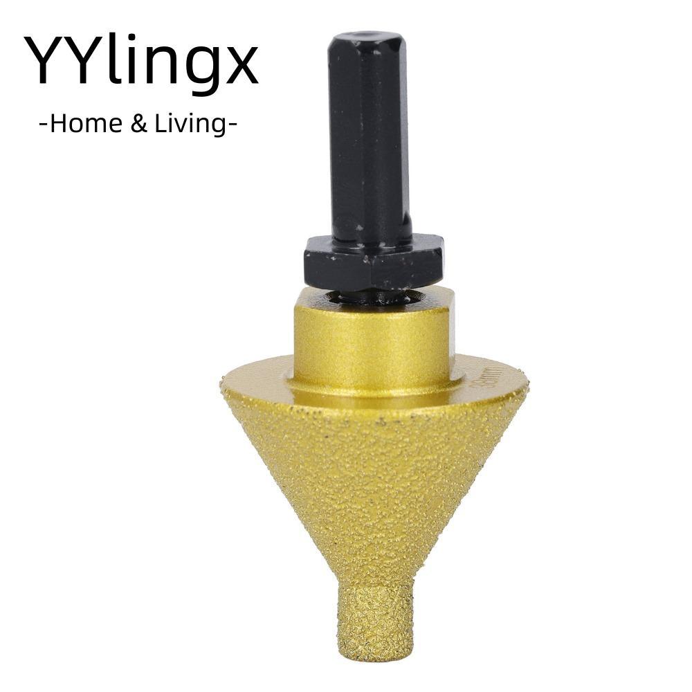 Mũi khoan chìm YYLINGX, Mũi vát M10 Mũi vát 38mm, Nón cắt tỉa 50mm Mũi gạch hình nón Gạch Granite Sứ