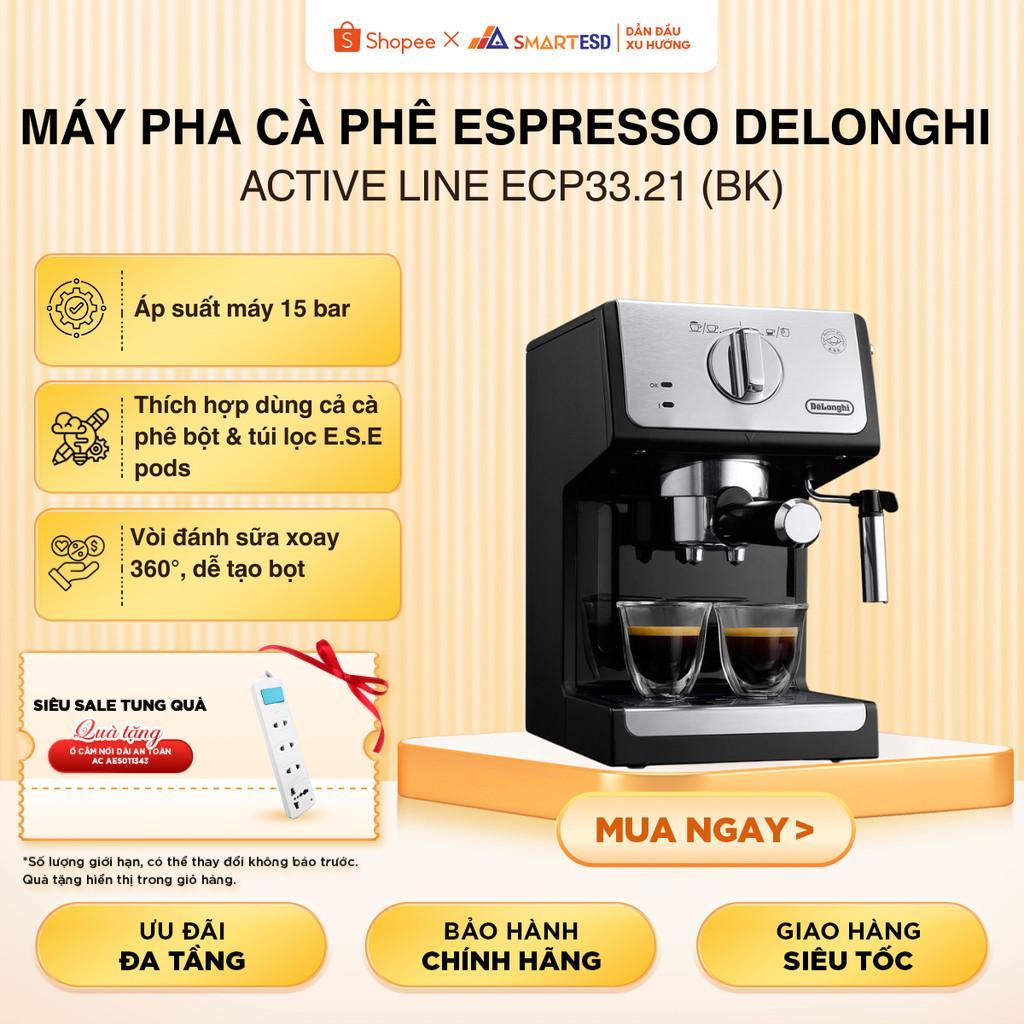 Máy pha cà phê espresso DeLonghi Active Line ECP33.21 (BK) - Màu đen |HỎA TỐC 2H HCM|