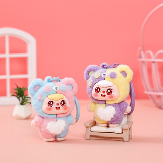 Móc Khóa Gấu Hoạt Hình Đổ Xô Màu Dễ Thương Phụ Kiện Túi Quà Tặng