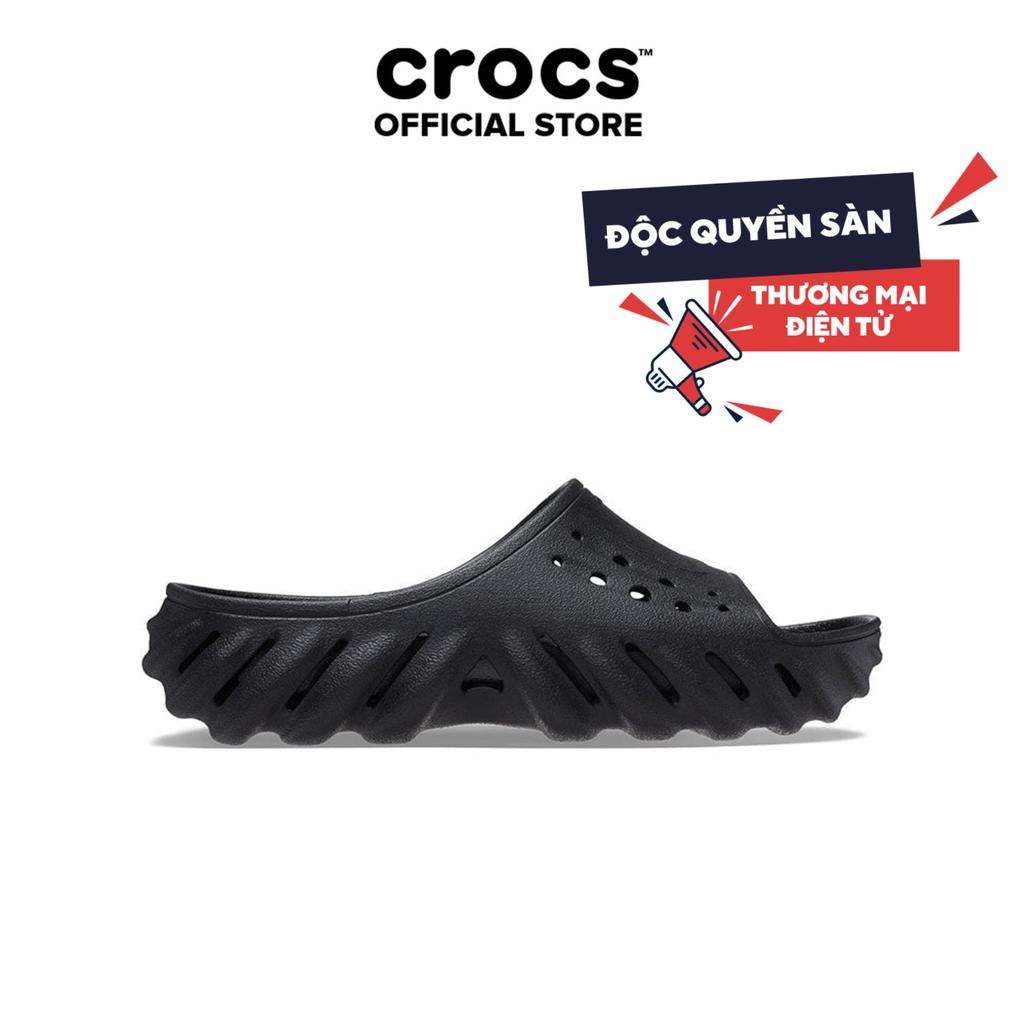 [SẢN PHẨM ĐỘC QUYỀN SÀN TMĐT]Dép Quai Ngang Unisex Crocs Echo Slide - Black - 208170-001