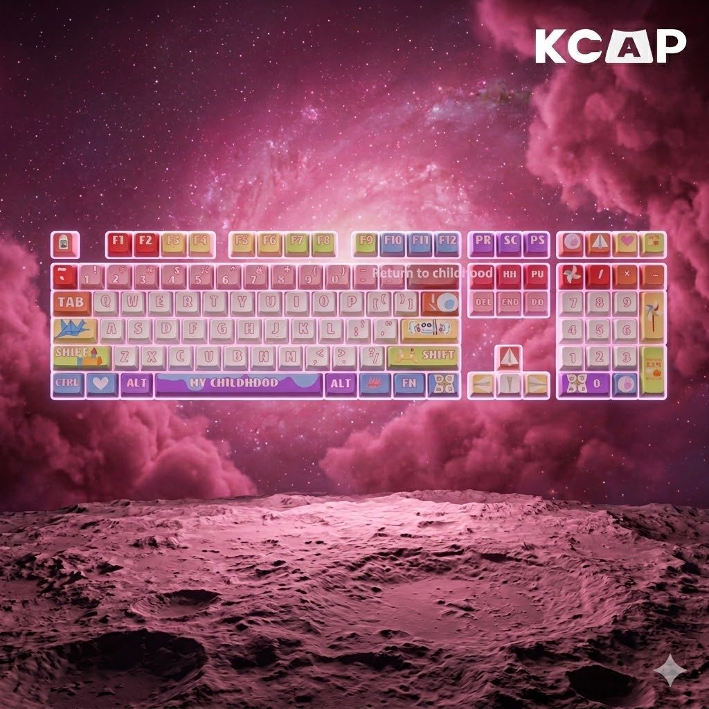 Bộ Keycap Transparent Childhood ASA PBT 116 Phím | KCRAFT - World of keycaps