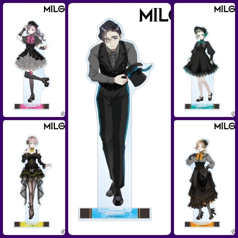 Mô hình Standee MILGRAM Anime Kazui Yuno acrylic mica trang trí bàn học decor quà tặng fan Game MILG