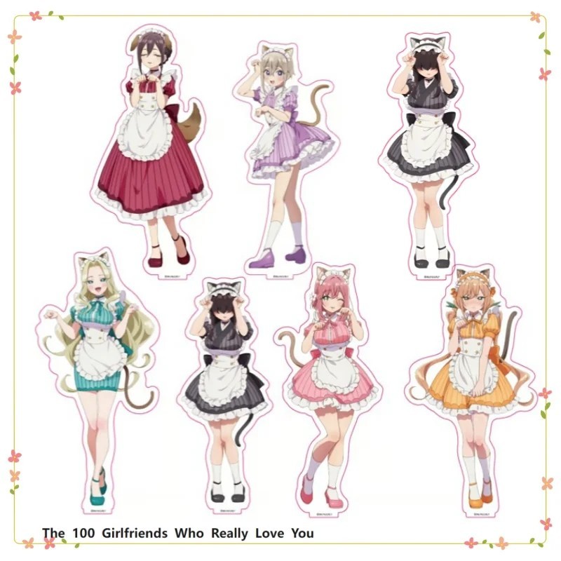 Standee Anime 100 Cô Bạn Gái Thật Sự Rất Yêu Bạn Mô Hình Mica Nhân Vật Hakari Nano Eiai Cao 15cm Tra