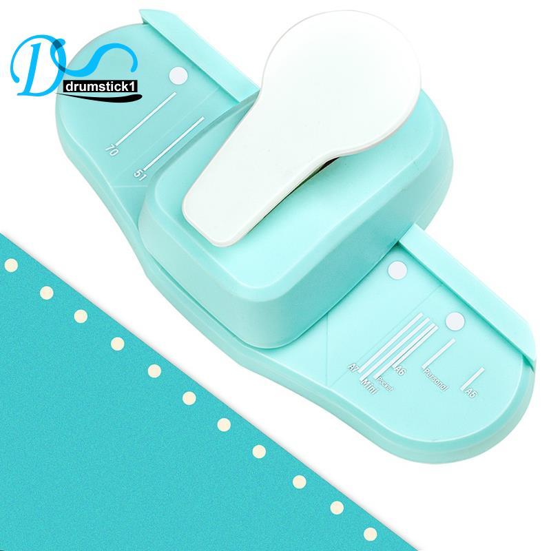 Nấm viền lỗ đục lỗ Binder Planner Puncher DIY Index Tabs Tag Puncher Craft Paper Cutter Trang trí vi