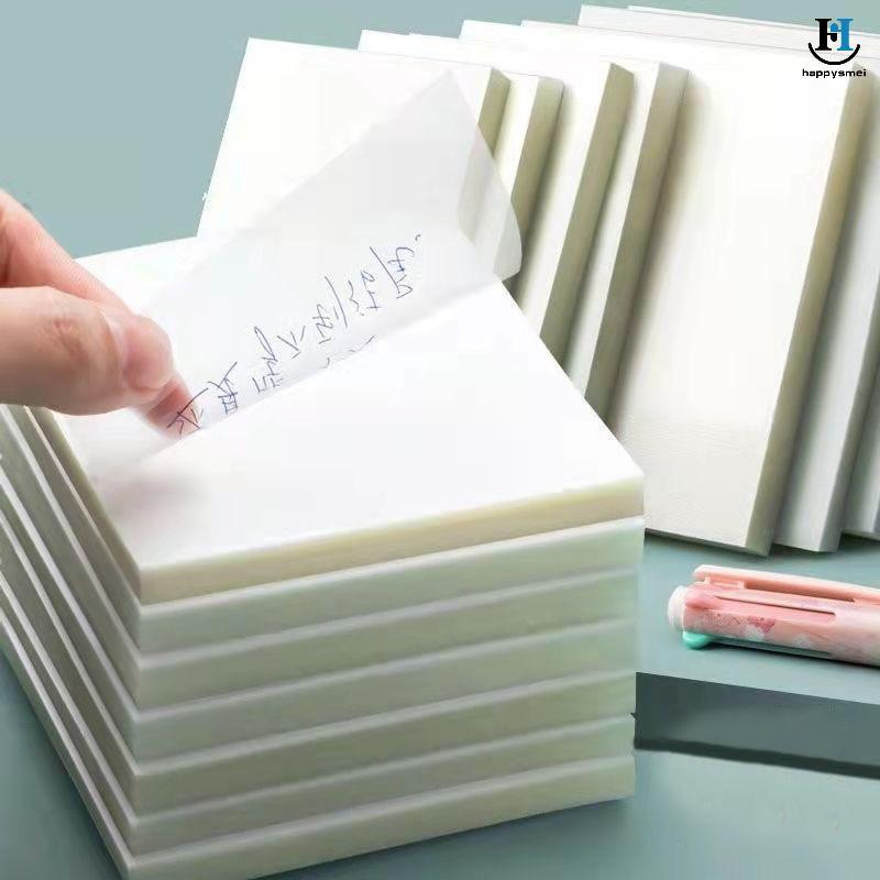 [GA] 50 Tờ Sáng Tạo PET Trong Suốt Stiy Notes Quan Điểm Chống Thấm Nước Stiy Notes Sinh Viên Văn Phò
