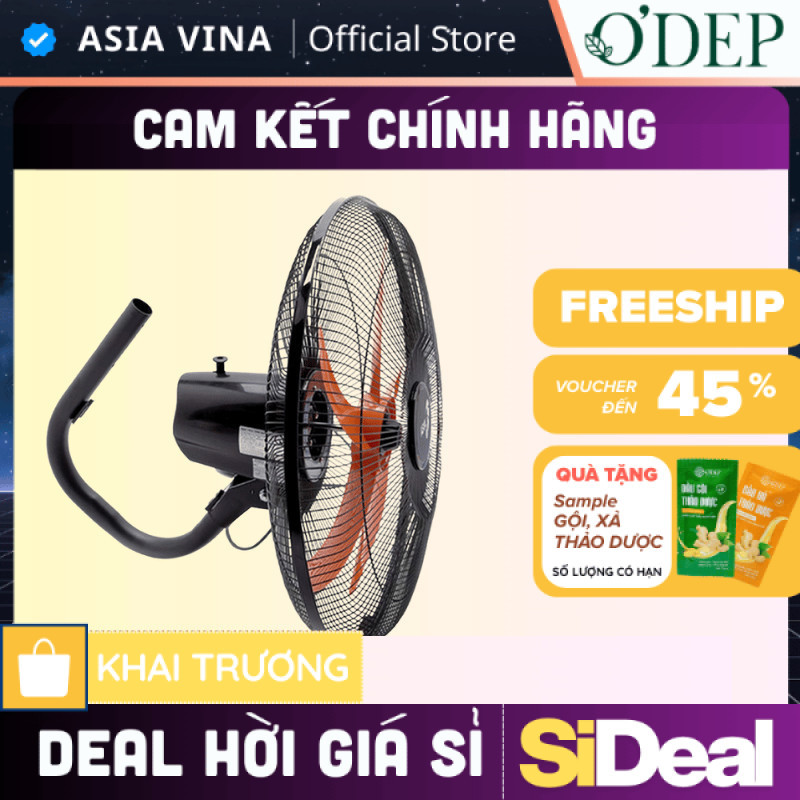 Thùng 2 quạt treo tường cổ cò Asia 80W, gió mạnh, tiếng êm, tiết kiệm điện L20002-DV0 - SIDEAL SIA