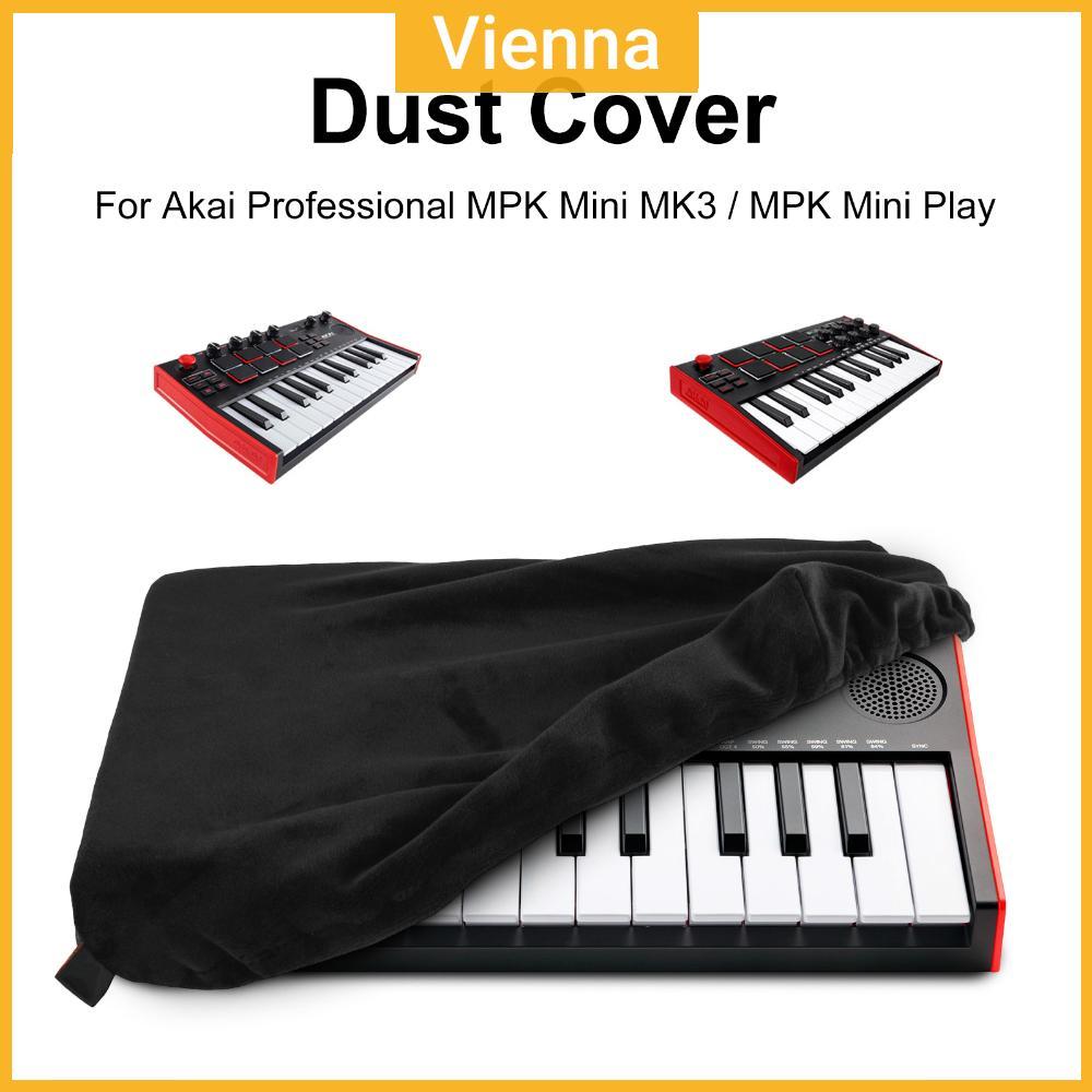 Vỏ bảo vệ màu đen Vỏ bảo vệ chống bụi Vỏ bụi mềm cho Akai Professional MPK Mini MK3 / MPK Mini Play