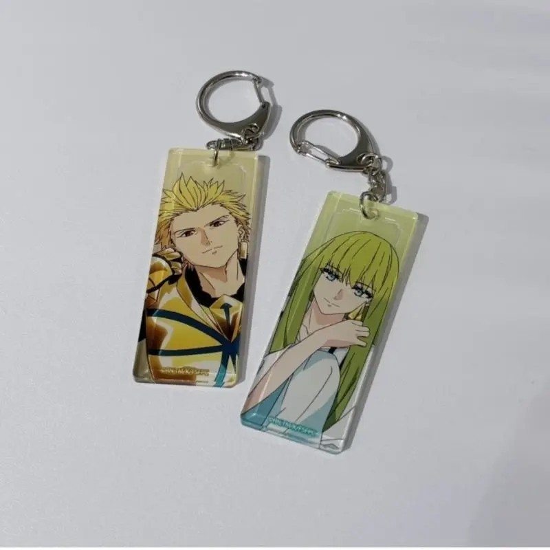 Móc Khóa Anime Fate/Strange Fake Ayaka Sajyou Gilgamesh Enkidu Mica Acrylic Trong Suốt Trang Trí Cặp