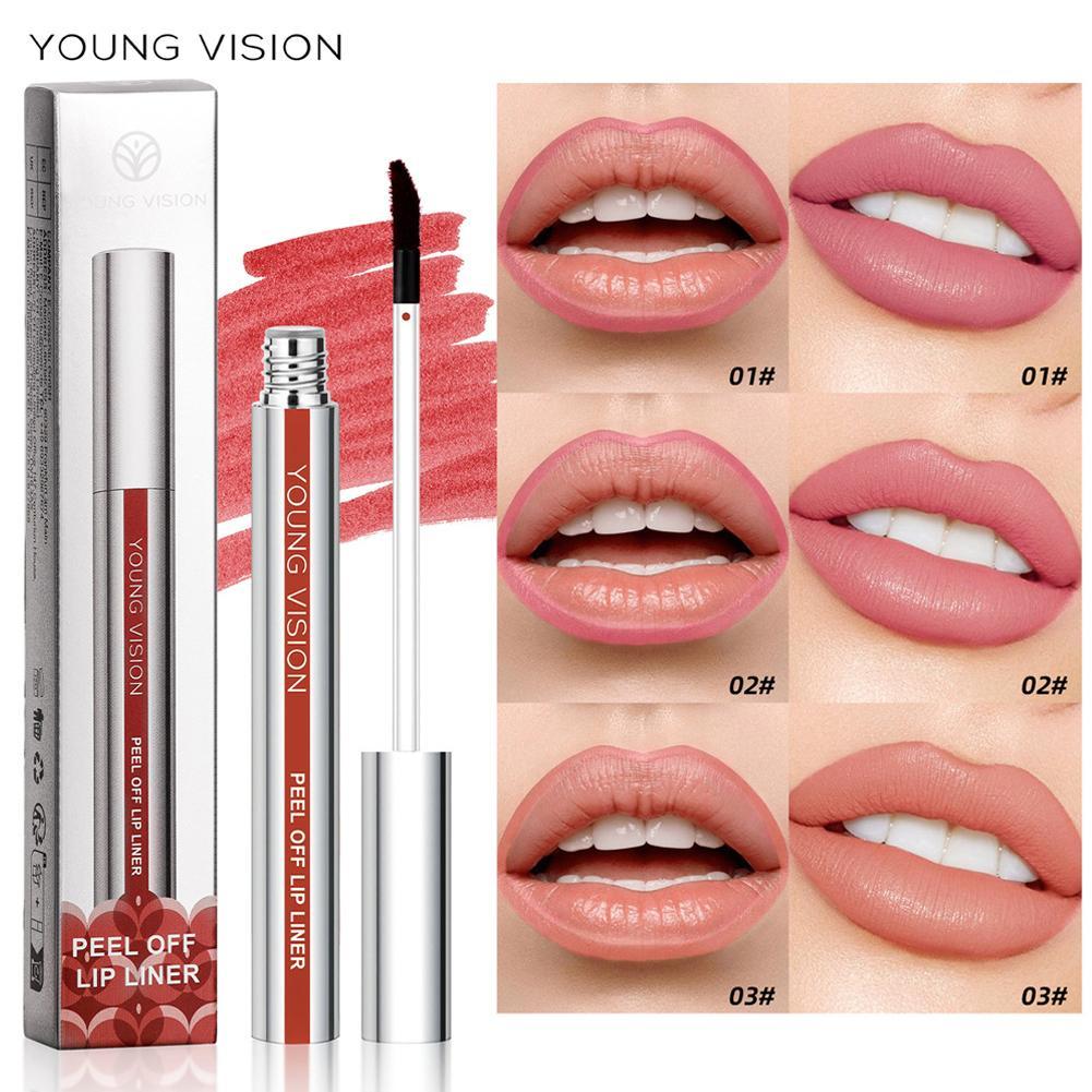 Xé-off Lip Liner Peel-off Lip Liner Matte Smudge-free & Lip Loop Pencil Hook