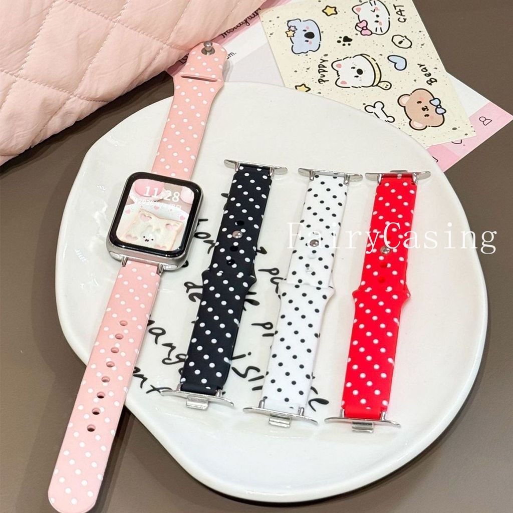 Dây đeo silicon chấm bi cho Redmi Watch 4 5 6 Band Phụ kiện Vòng đeo tay thay thế cho dây đeo Xiaomi