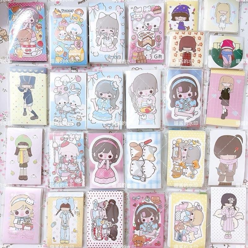 Set 1000 Tấm Sticker 5,4x9cm Có Keo Dán Cực Xinh Xắn Với Nhiều Mẫu Hình Dễ Thương Trang Trí