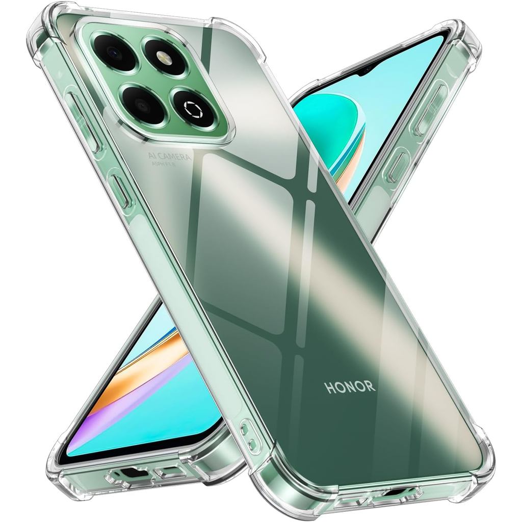 Dành Cho Honor X8C Vỏ Điện Thoại Trong Suốt Mềm Cho Honor X6c X8c Vỏ Bảo Vệ Mặt Sau Chống Trượt