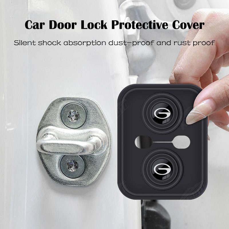 GAC Motor Car Silicone Door Lock Cover Bảo vệ cửa Mềm mại và chống sốc cho Trumpchi GA4 GS3 GS4 Emko