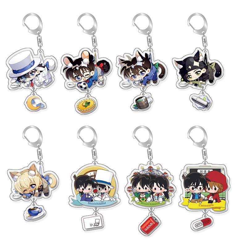 Detective Conan's Peripheral Keychain Anime Kidd Kudo Shinichi Yasuo Shuichi Akai's Schoolbag Pendan