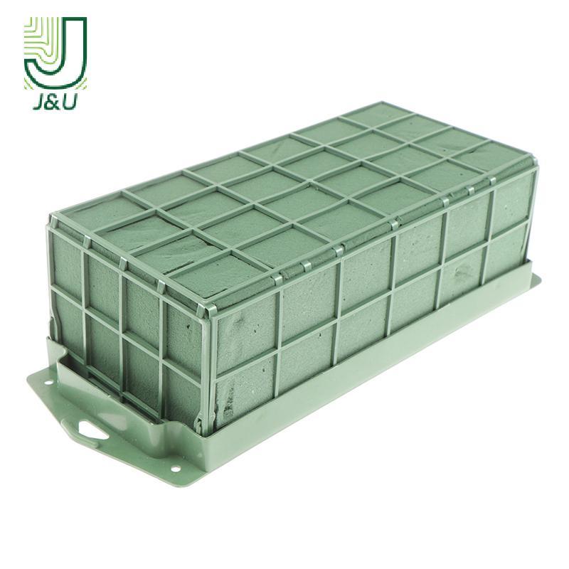 [J & U-T] 1Pc Oasis Wet Foam Blos Floral Florist Green Foam Bri Hoa tươi Bùn xốp cho DIY Florist Flo