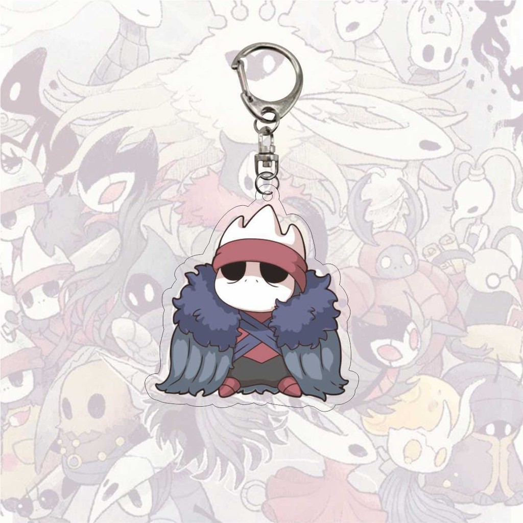 Anime Hollow Knight Game Cosplay Keychain Octopus Cartoon Figures Acrylic Pendant Key ring Bag Acces