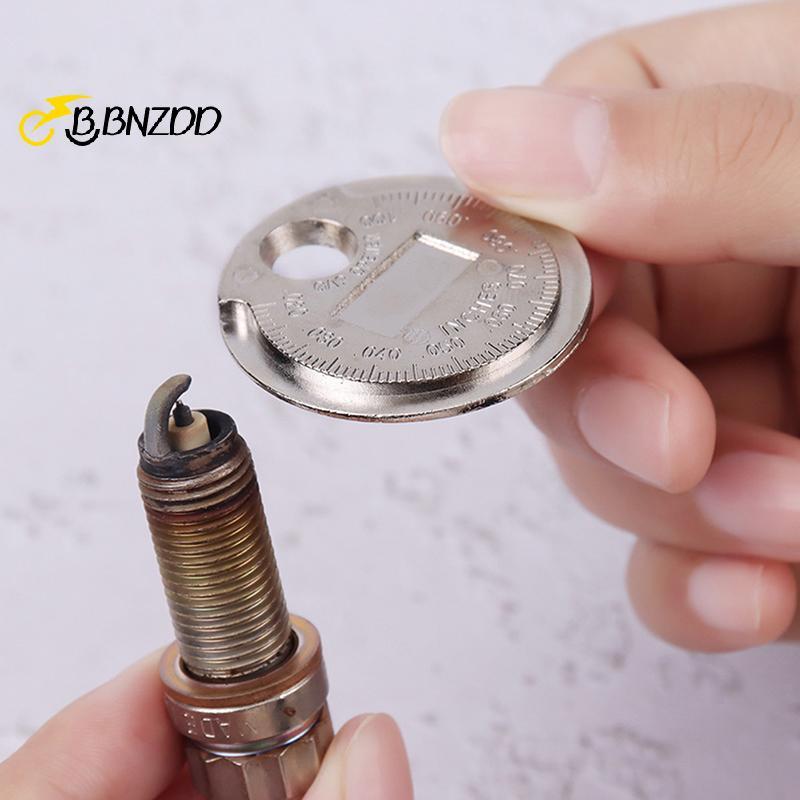 [BBNZDD] 1PC 0.6-2.4mm Phạm vi Đồng xu Bugi Gage Gap Tool Feeler Spark Plug Gap Tool BVAH