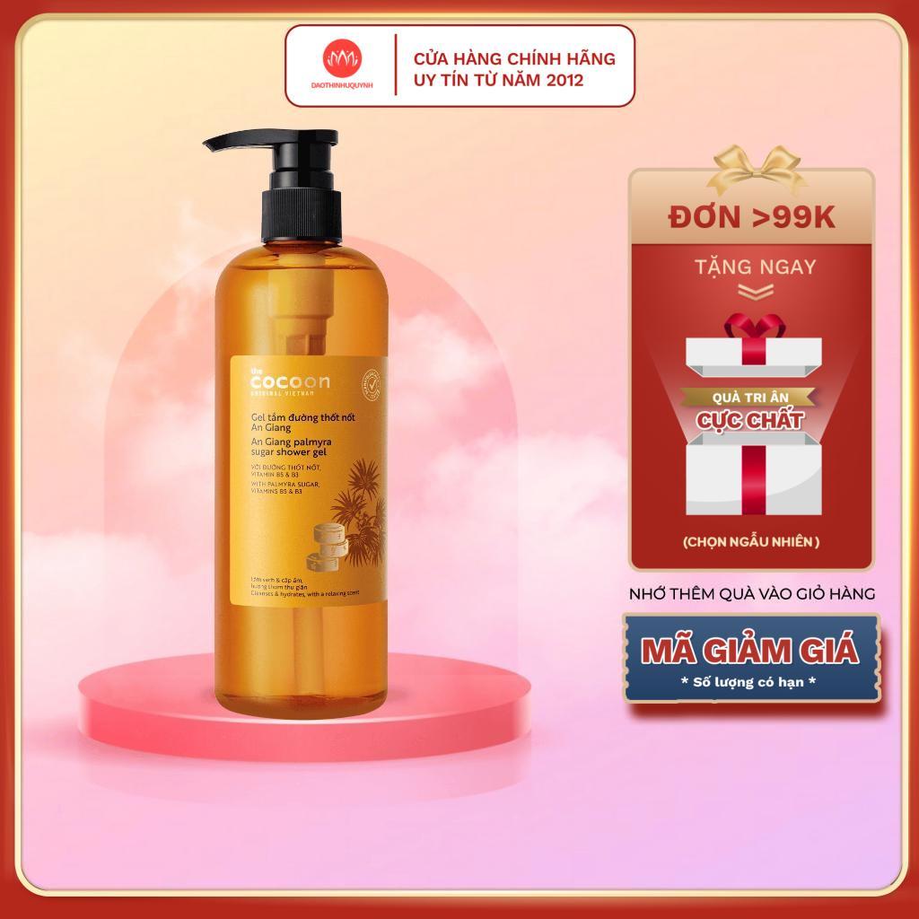 Gel tắm đường thốt nốt An Giang Cocoon 500ml - sữa tắm thuần chay làm trắng da body cocoon Việt Nam