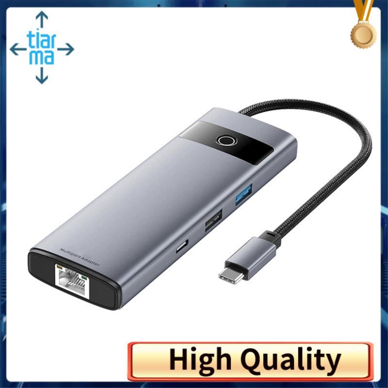 Type-C Dock Station Adapter USB C Dock Station 4K -Tương thích PD100W USB 3.0 Cổng Ethernet 100Mbps 