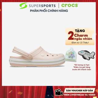 Giày Clog Unisex Crocs Crocband - Hồng - 11016-6UR ADS14 LS100 B000