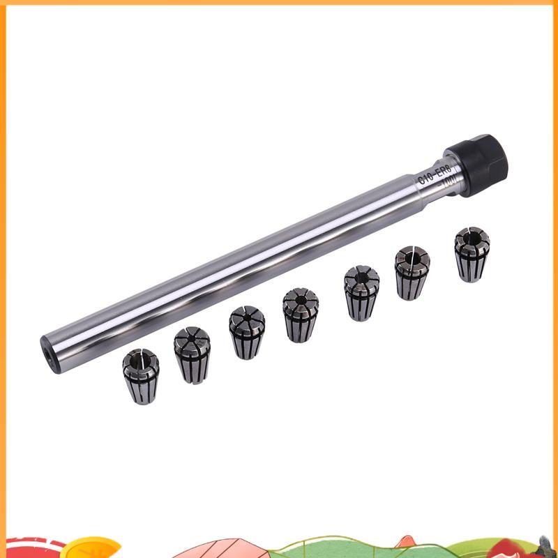 C10 Er8A 100L Collet Chuck Holder + 7 Cái Er8 Spring Collet Set