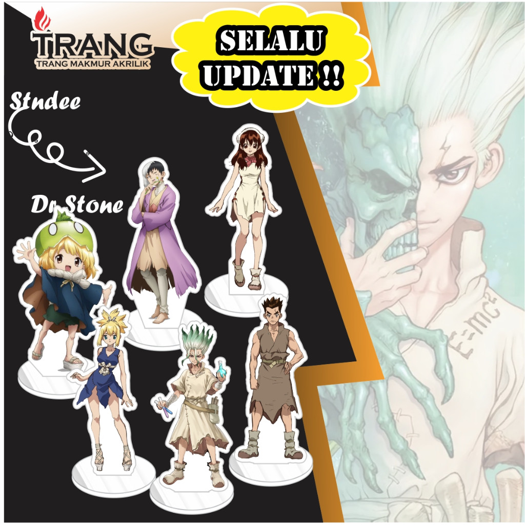 Standee Figure Akrilik Dr Stone / Standing Action figure Acrylic Dr Stone