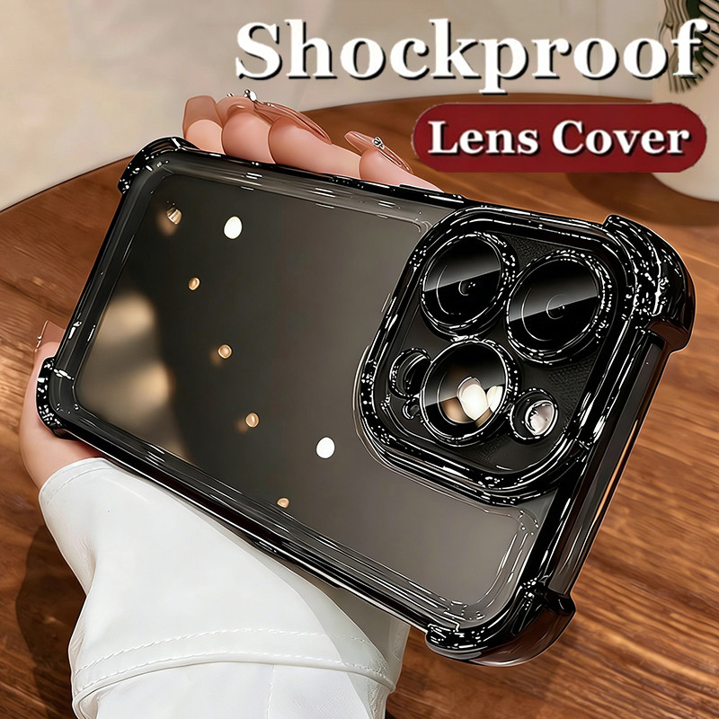Dành Cho Infinix GT 50 Pro GT50 Pro Vỏ Điện Thoại Mạ Trong Suốt Bảo Vệ Camera Vỏ Silicon Mềm Chống S