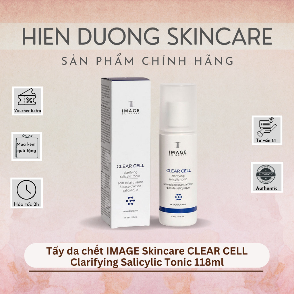 [Hàng Công Ty] Tẩy da chết IMAGE Skincare CLEAR CELL Clarifying Salicylic Tonic 118ml | Toner BHA & 