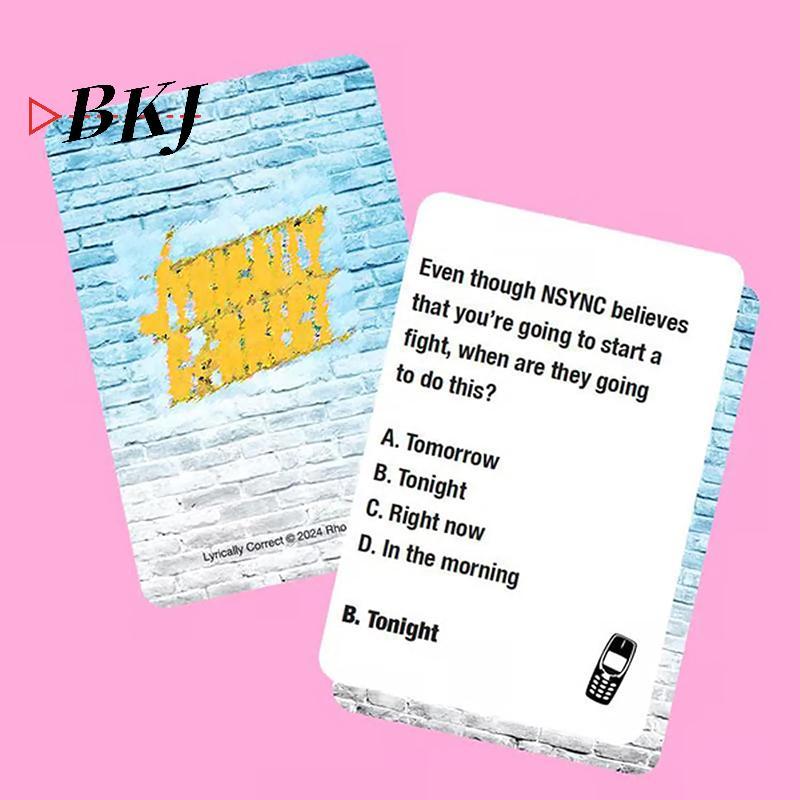 [KJ] Lời bài hát Pop Quiz Pop Quiz 90s & 2000s Edition Music Trivia Game - Trò chơi bài đoán nhạc Po