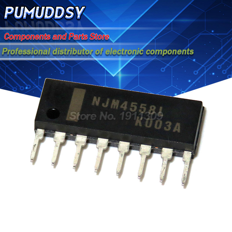 10 CÁI NJM4558L SIP8 NJM4558 Bộ khuếch đại hoạt động op amp Dual Tăng cao